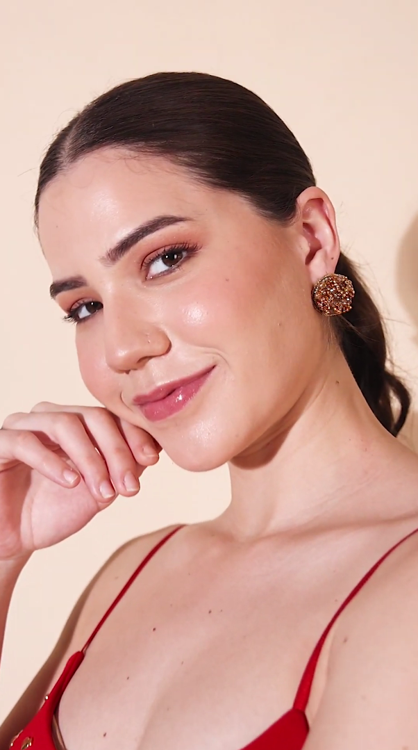 Tara Iktara Textured Gold Stud Earrings