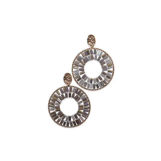 Lunar halo earrings