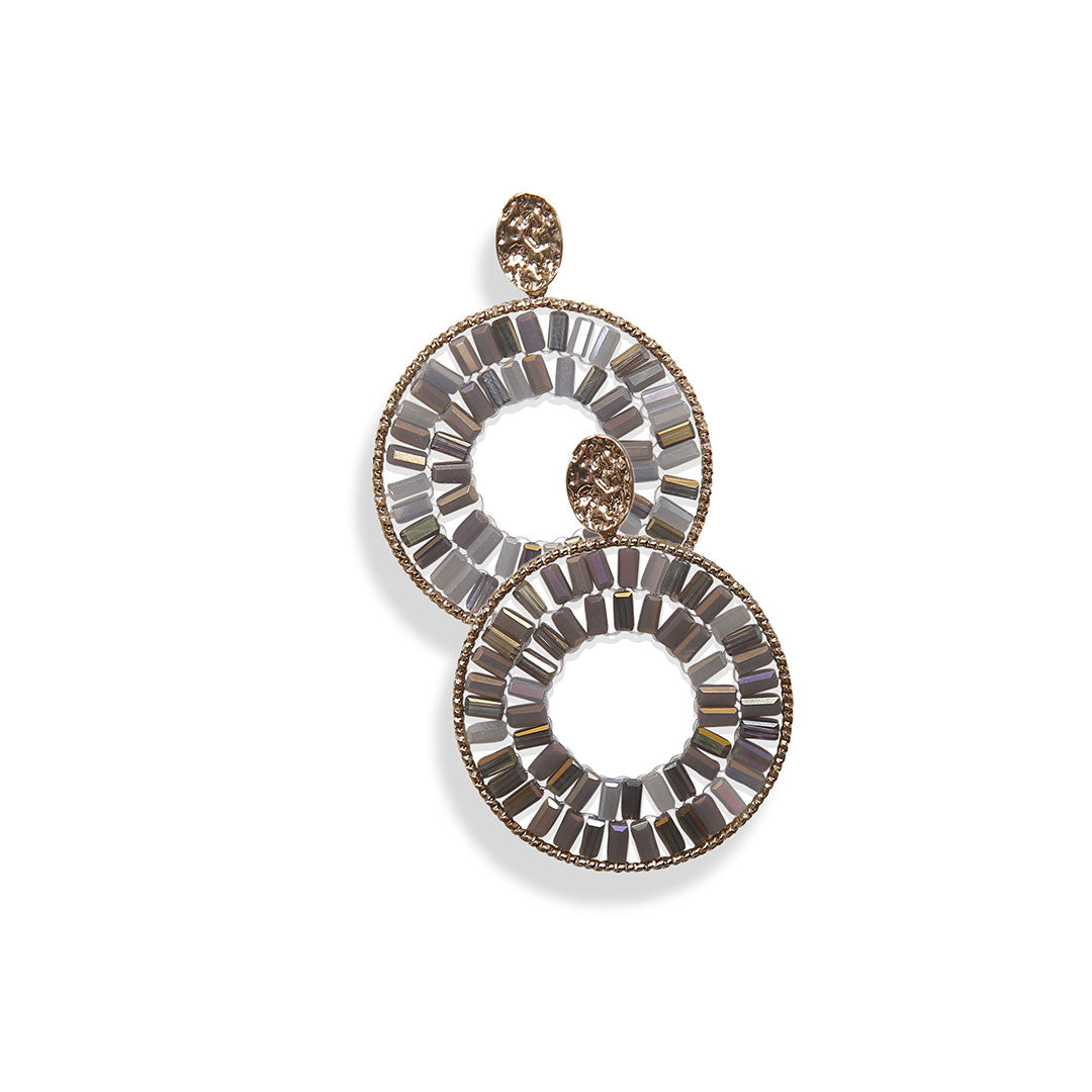 Lunar halo earrings
