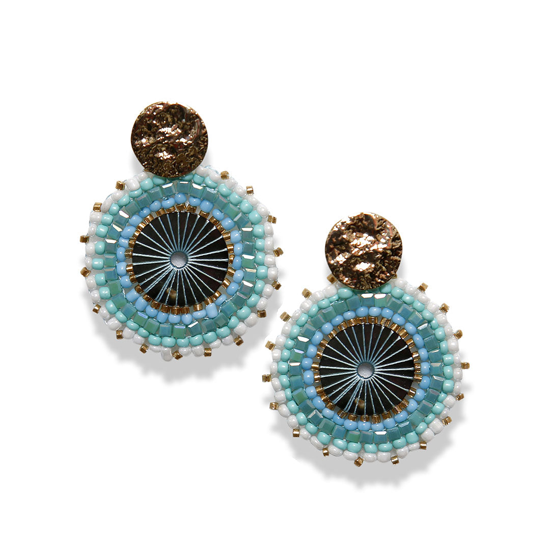 Carnival confetti hoops (ice blue)