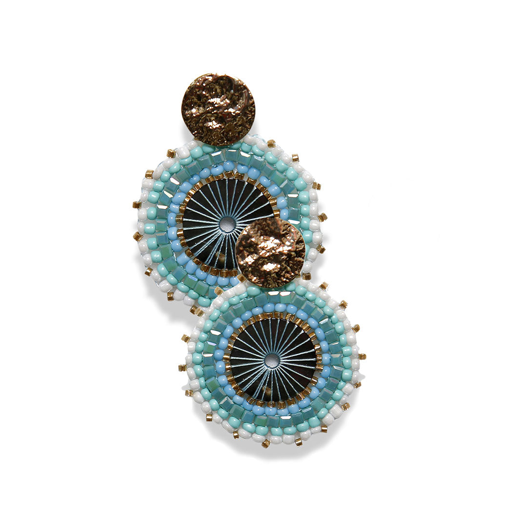 Carnival confetti hoops (ice blue)